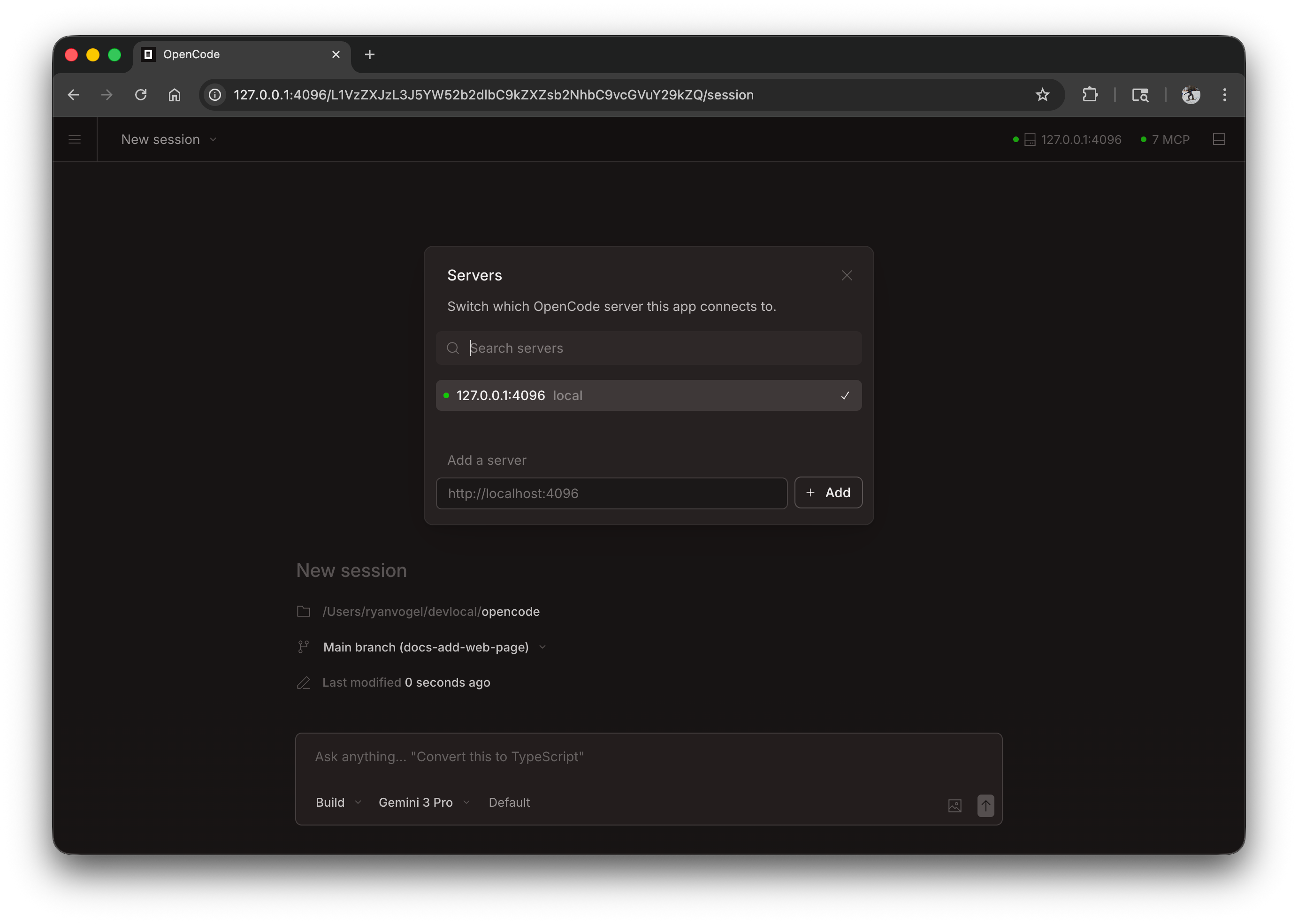 OpenCtrlC Web - See Servers